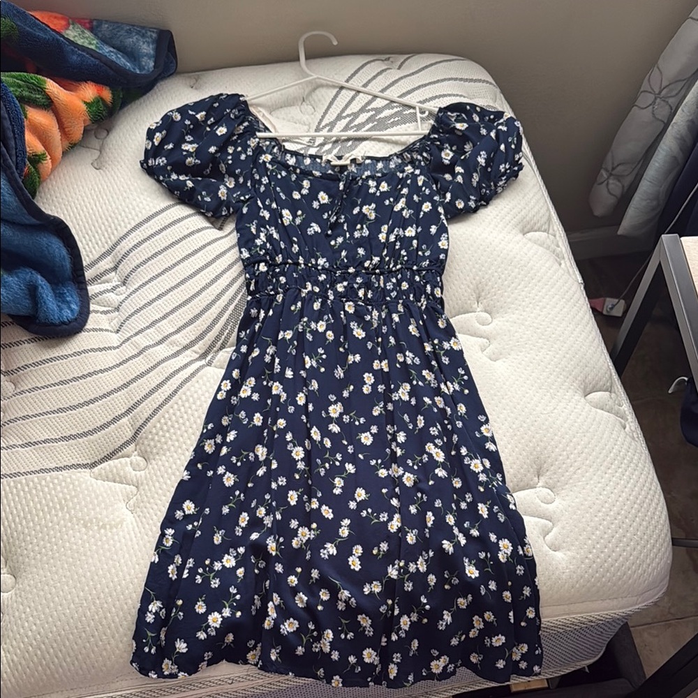 Passport Navy Floral Dress